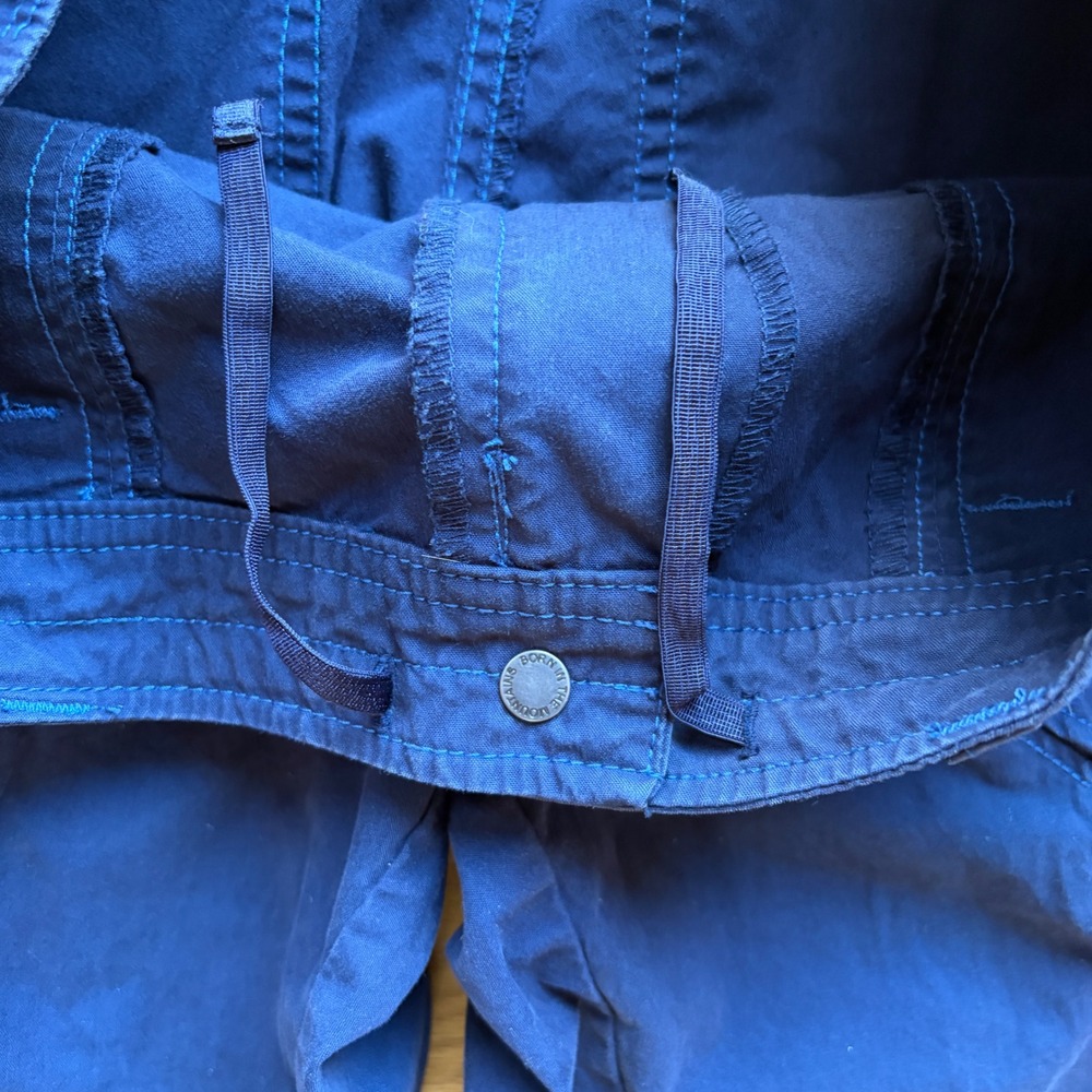 Kuhl‎ Free Range Hiking Capri Pants 8 Navy Blue Stretch Crop Outdoor Gorpcore - Picture 10 of 16